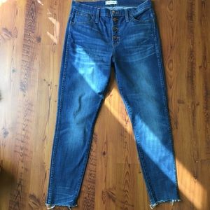 Madewell 10” Skinny Ankle Jeans
